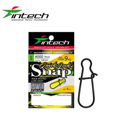 Застібка Intech Quick lock Snap Matt black (9 шт) (#0) FS0642605 фото