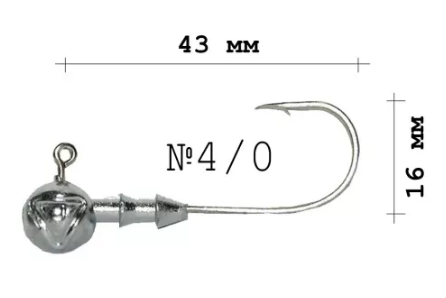 Джиг-головка Intech Tournament DJ-Head 31 №4/0 (3.0g (4шт)) FS0633755 фото