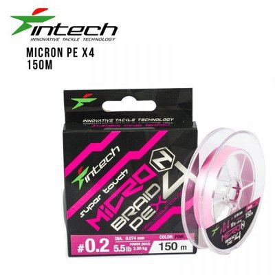 Шнур плетений Intech MicroN PE X4 150m (0.4 (10lb/ 4.54kg)) FS0641881 фото