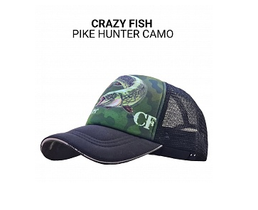 Кепка тракер для риболовлі Crazy Fish Pike Hunter Camo M Cap TCFPHC фото